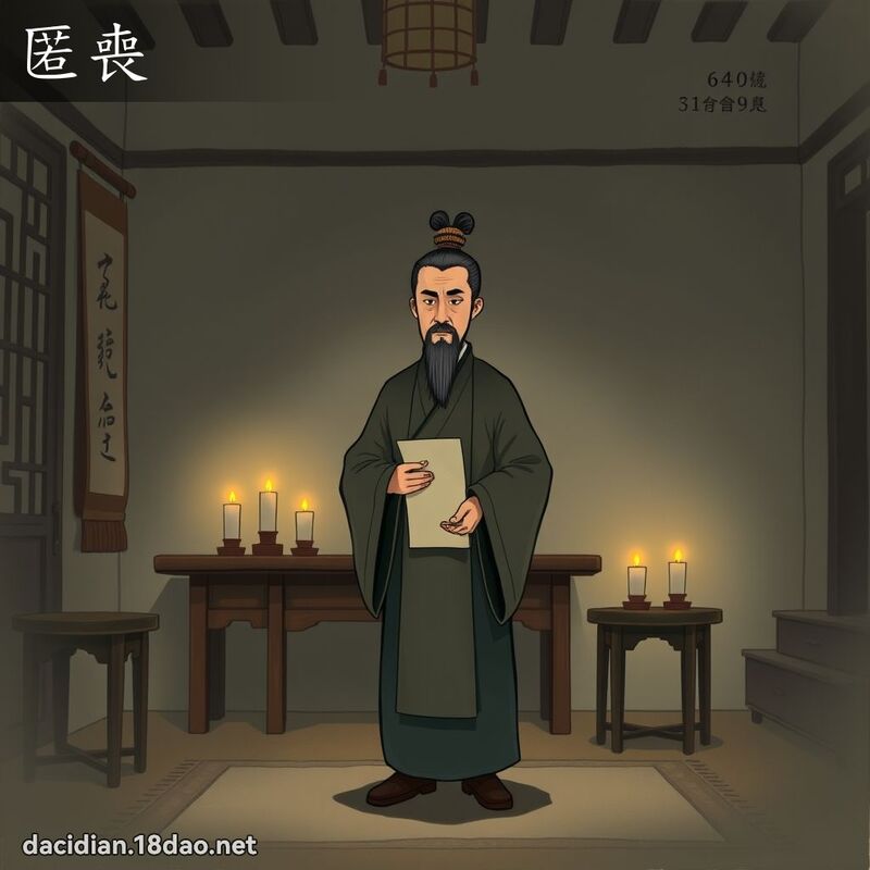 匿喪 - 國語大辭典配圖