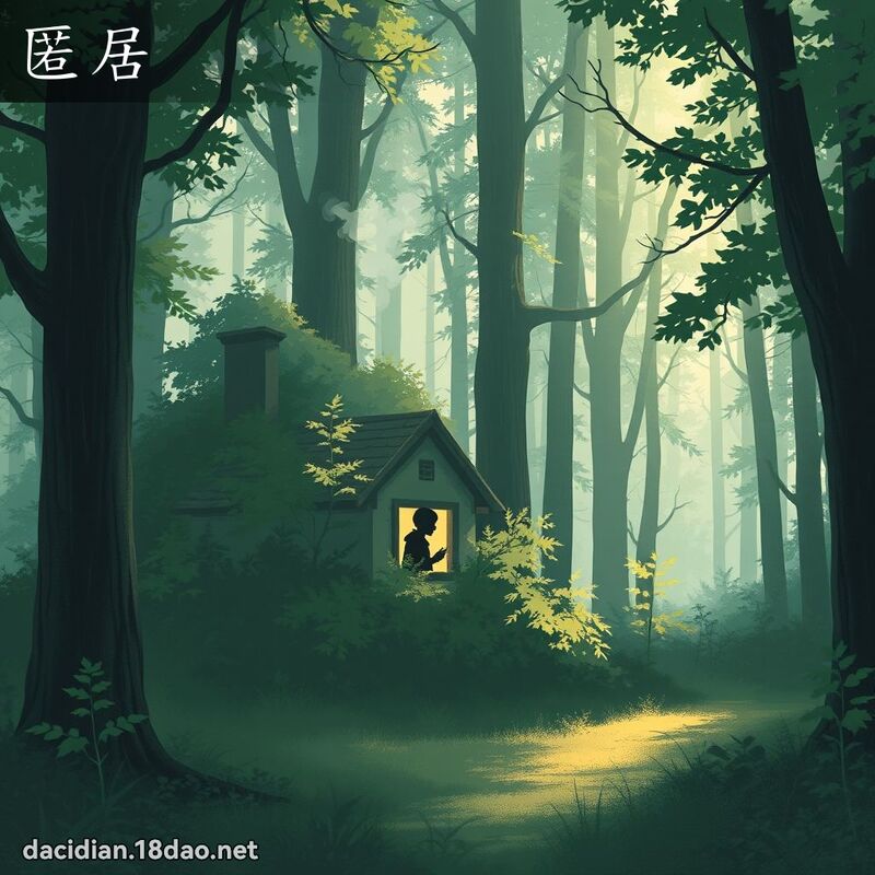 匿居 - 國語大辭典配圖
