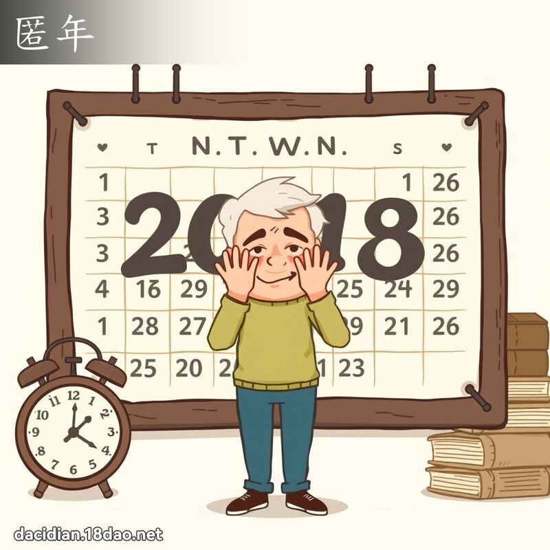 匿年 - 国语大辞典配图