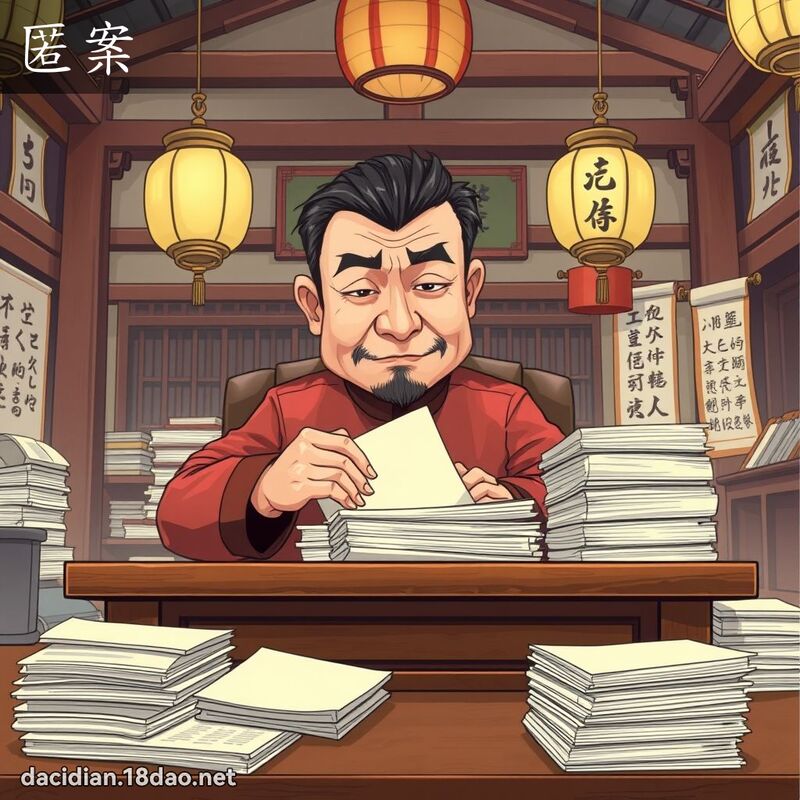 匿案 - 國語大辭典配圖