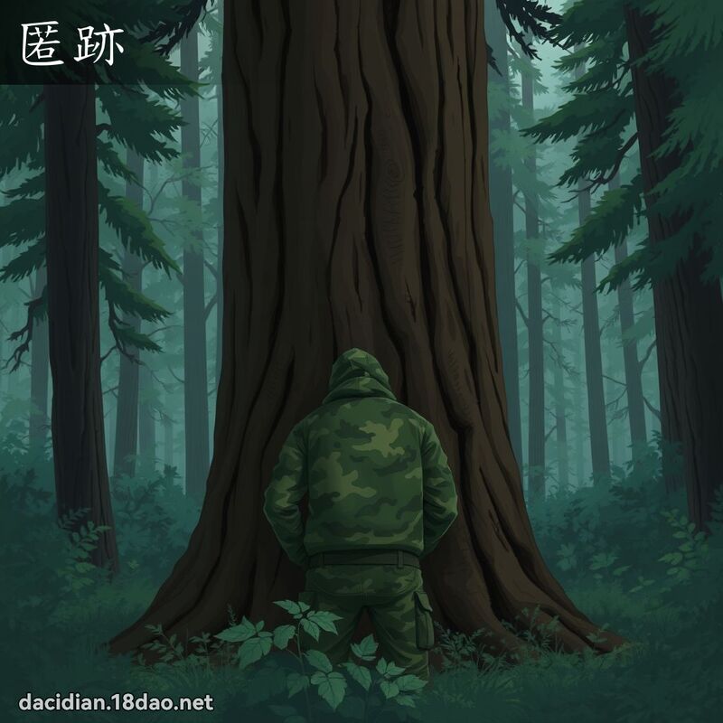 匿跡 - 國語大辭典配圖