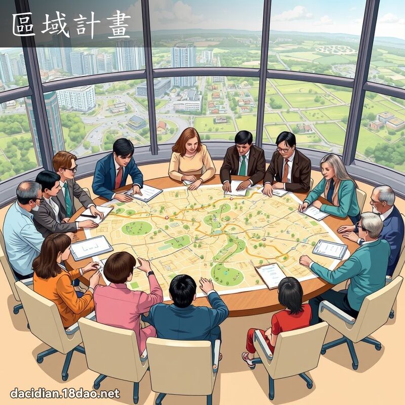 區域計畫 - 國語大辭典配圖