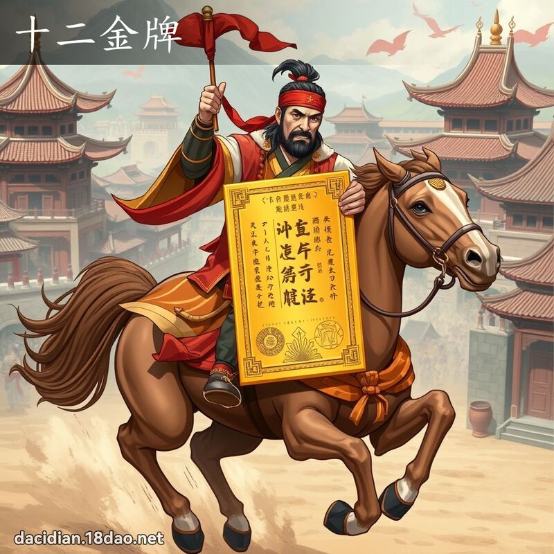 十二金牌 - 国语大辞典配图
