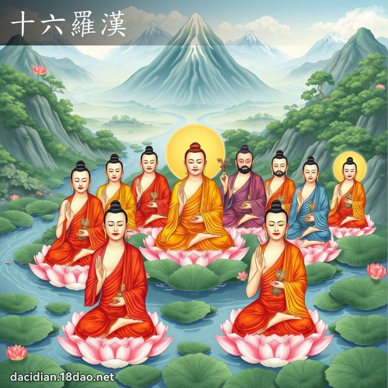 十六罗汉 - 国语大辞典配图