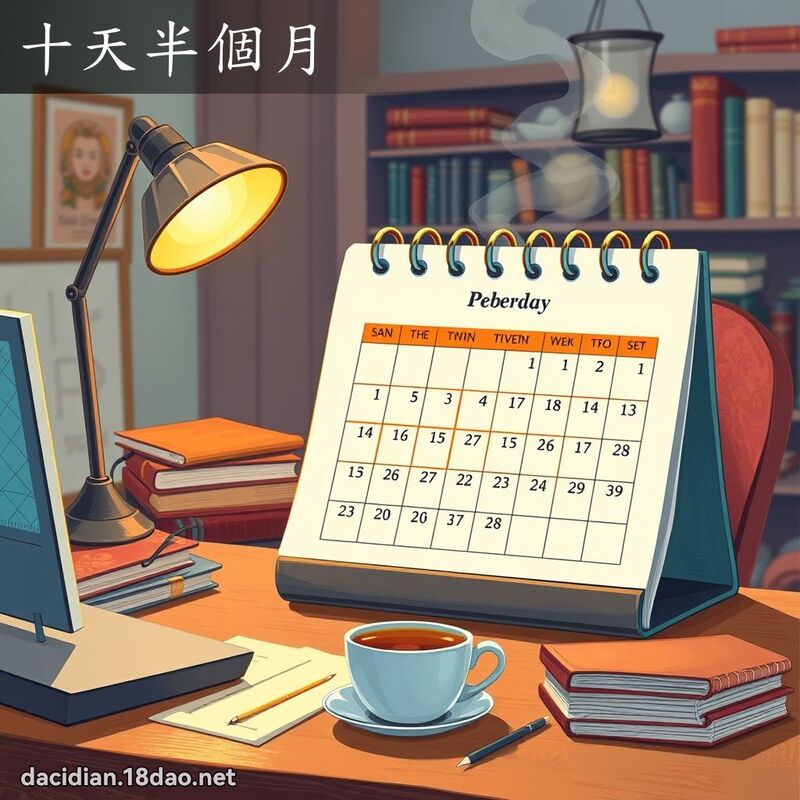 十天半个月 - 国语大辞典配图