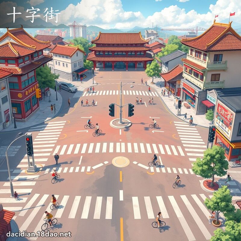 十字街 - 国语大辞典配图