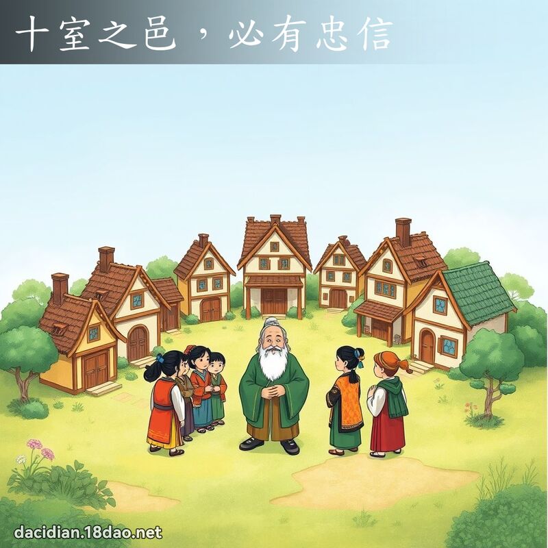 十室之邑，必有忠信 - 國語大辭典配圖