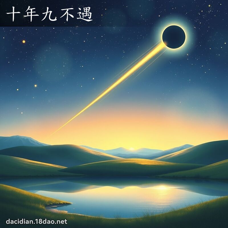 十年九不遇 - 國語大辭典配圖
