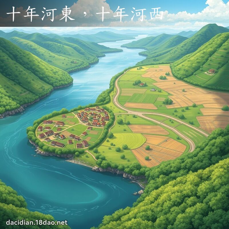 十年河东，十年河西 - 国语大辞典配图