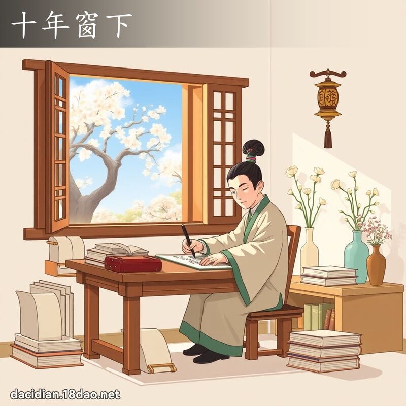 十年窗下 - 國語大辭典配圖