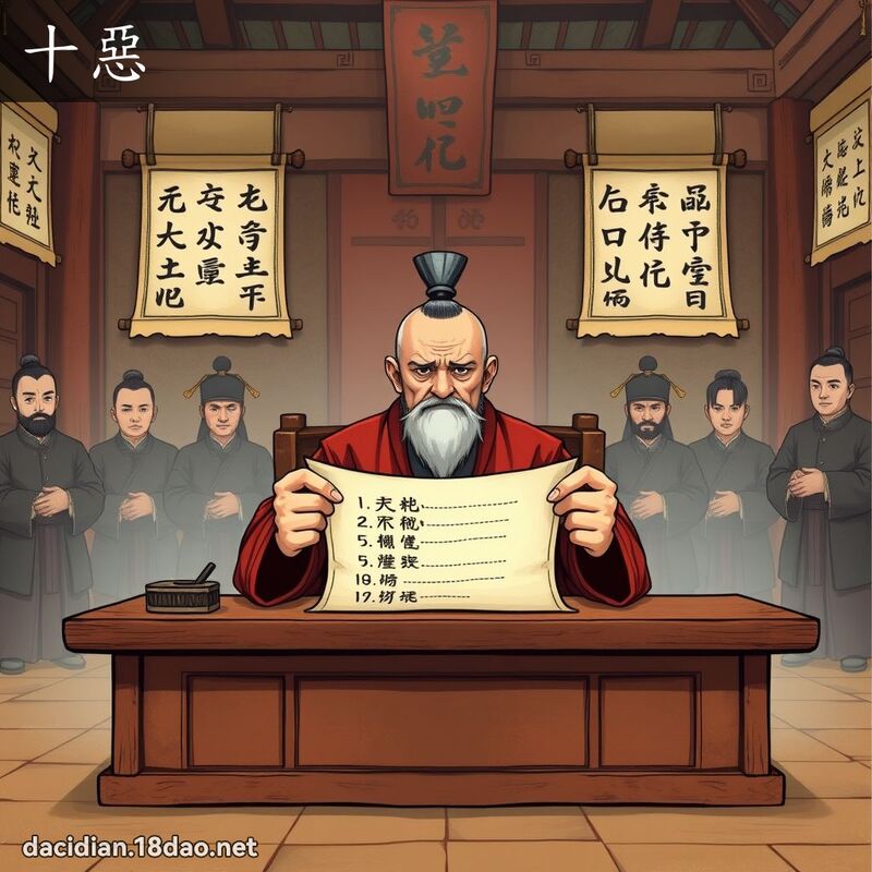 十恶 - 国语大辞典配图