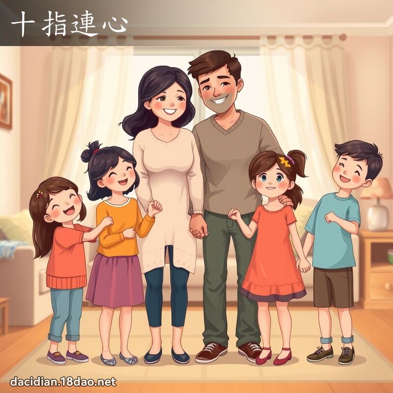 十指連心 - 國語大辭典配圖