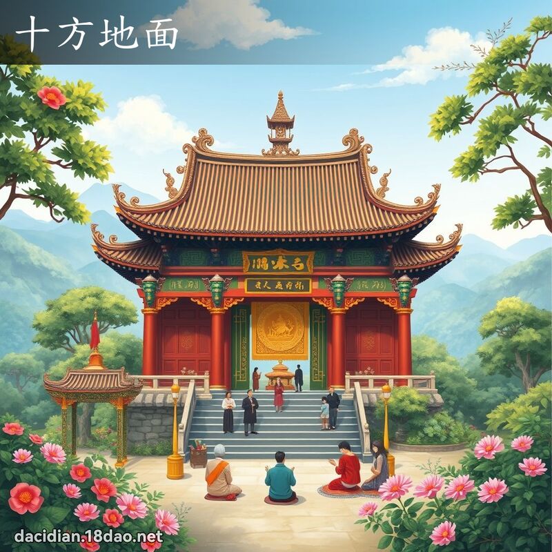 十方地面 - 國語大辭典配圖