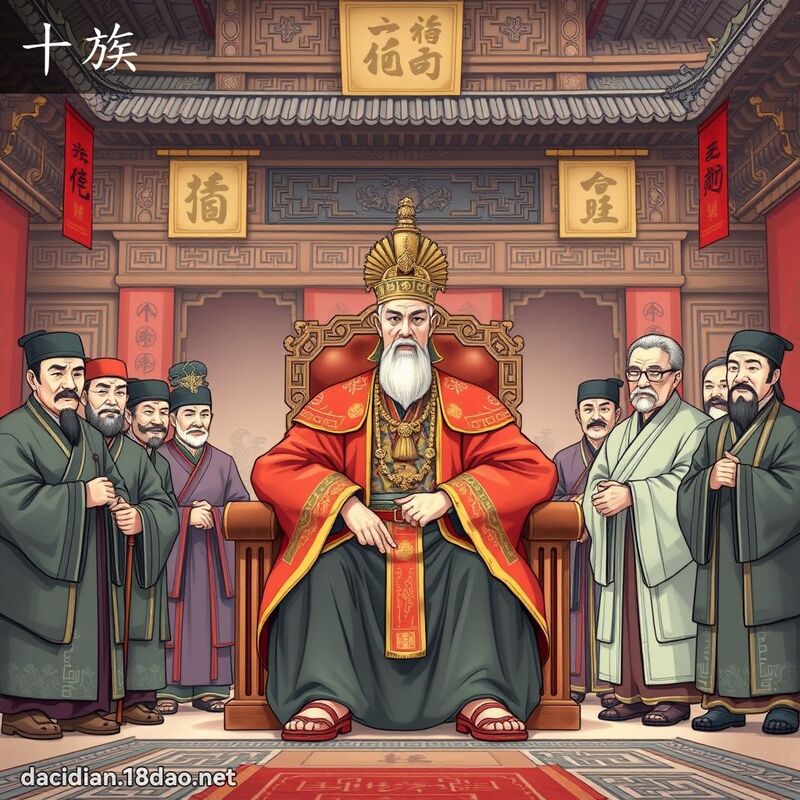 十族 - 國語大辭典配圖