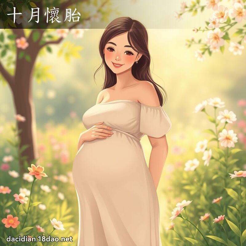 十月懷胎 - 國語大辭典配圖