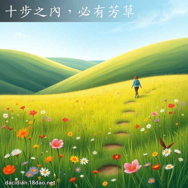 十步之內，必有芳草 - 國語大辭典配圖