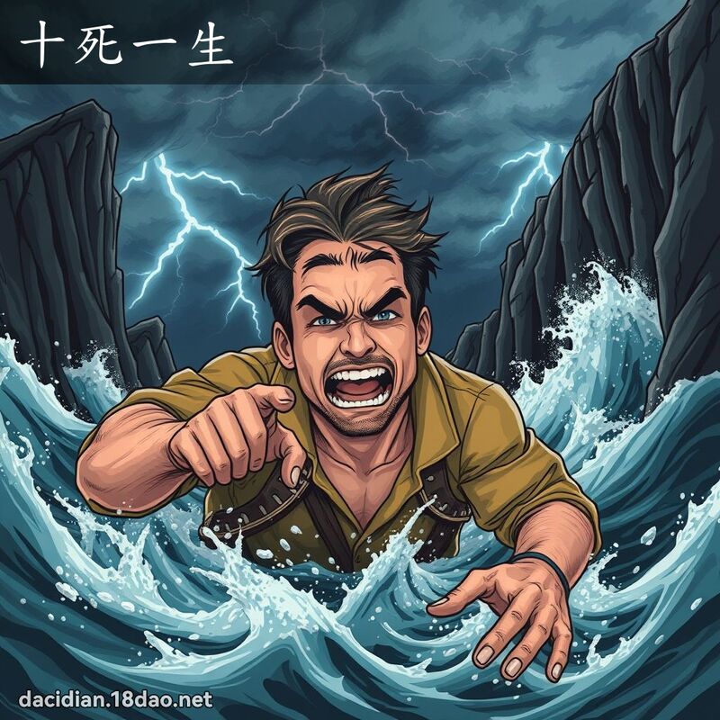 十死一生 - 國語大辭典配圖