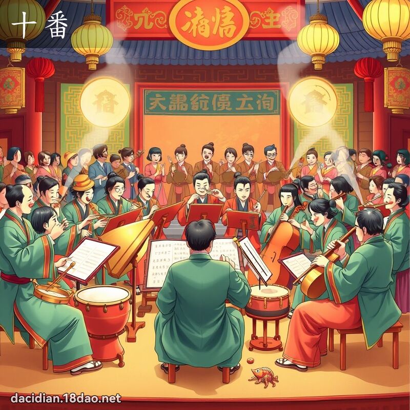 十番 - 國語大辭典配圖