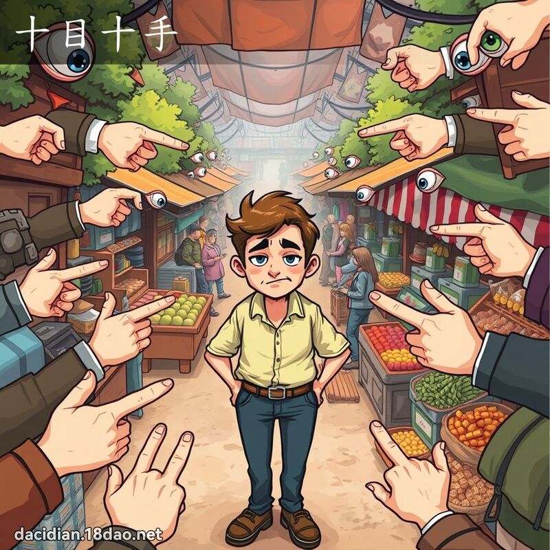 十目十手 - 國語大辭典配圖