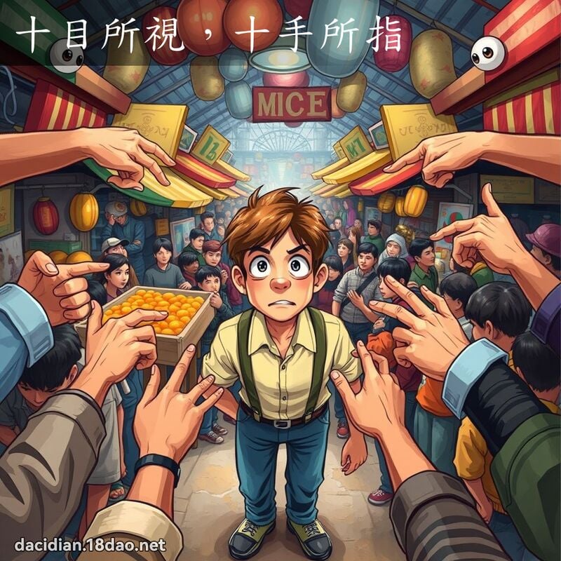 十目所視，十手所指 - 國語大辭典配圖
