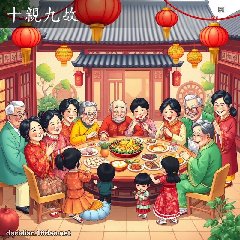 十親九故 - 國語大辭典配圖
