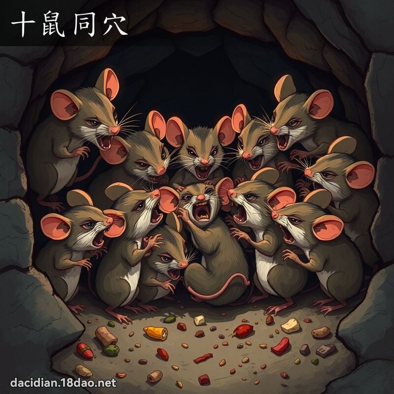 十鼠同穴 - 国语大辞典配图