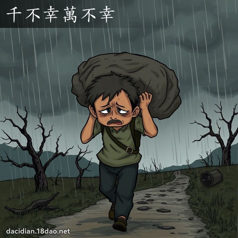 千不幸万不幸 - 国语大辞典配图