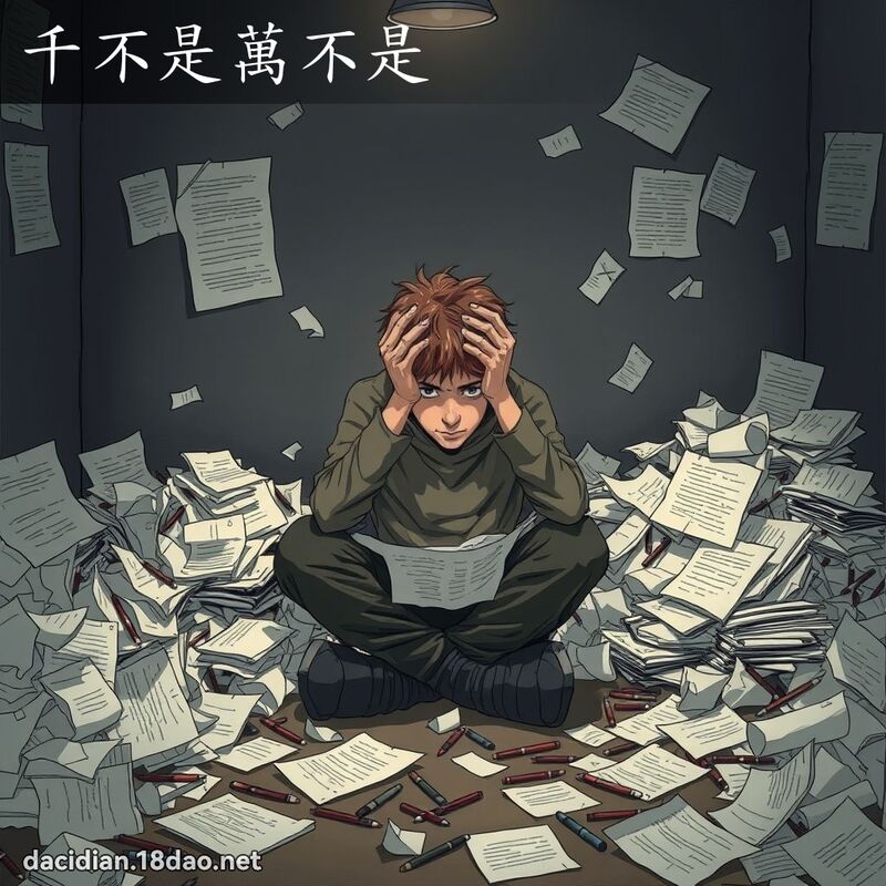 千不是万不是 - 国语大辞典配图