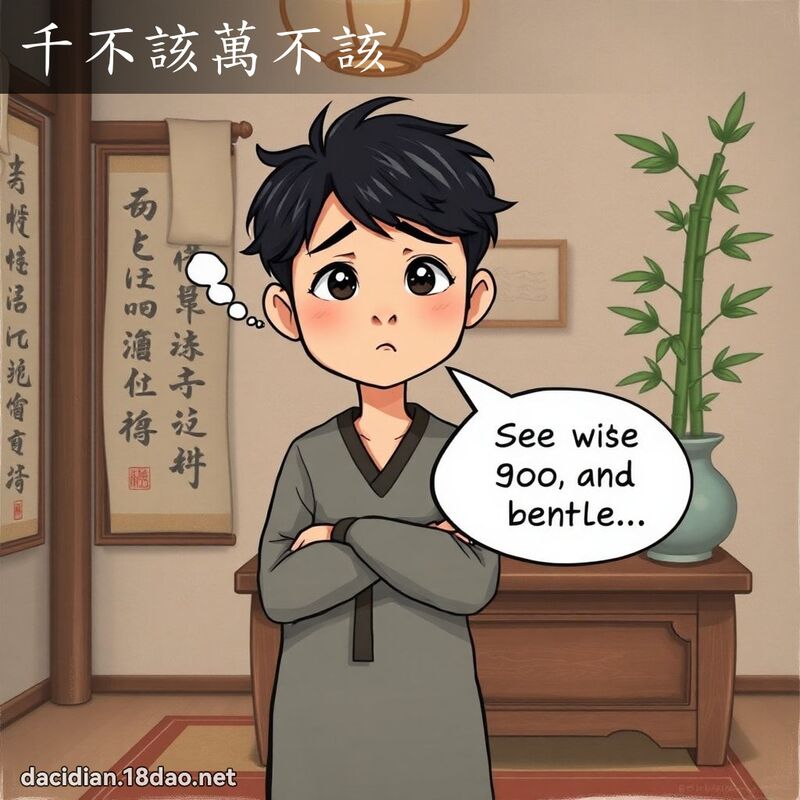 千不该万不该 - 国语大辞典配图