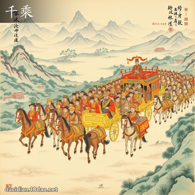 千乘 - 國語大辭典配圖