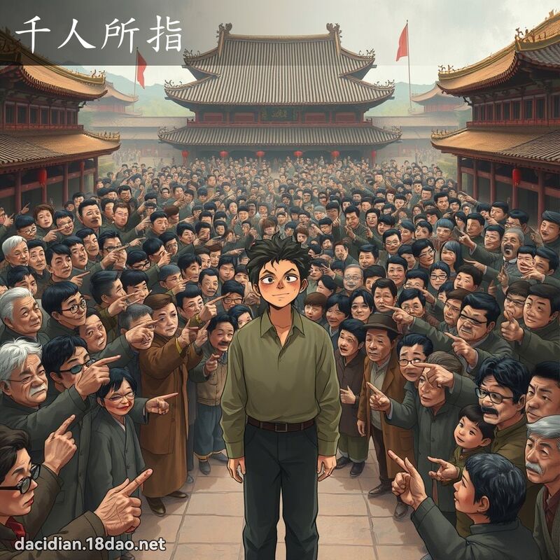 千人所指 - 国语大辞典配图