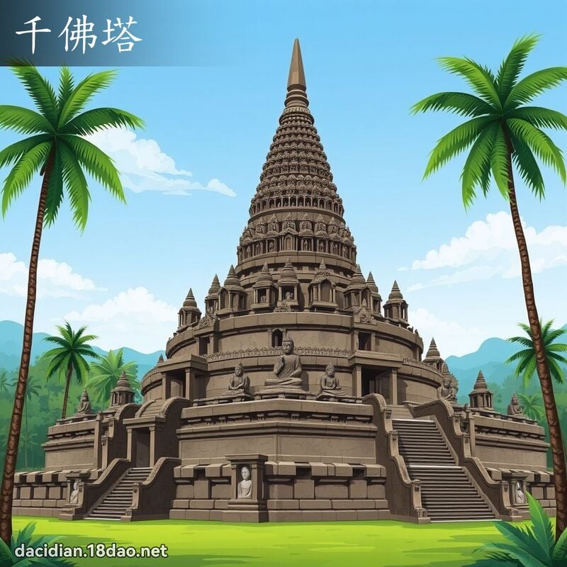 千佛塔 - 国语大辞典配图