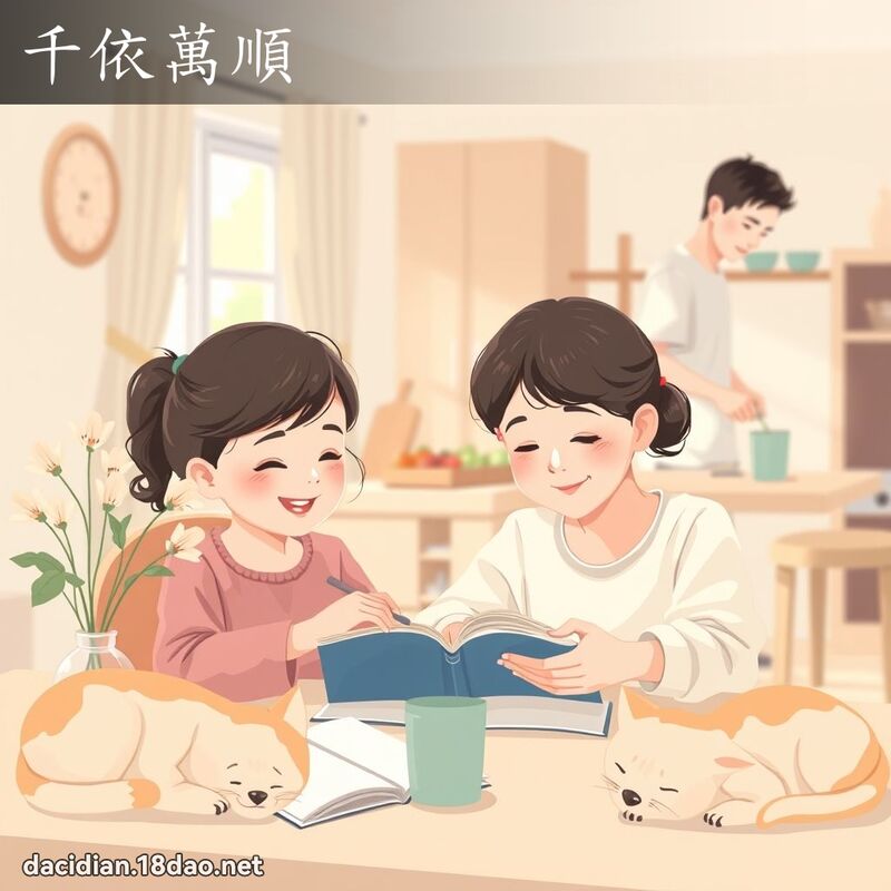 千依萬順 - 國語大辭典配圖