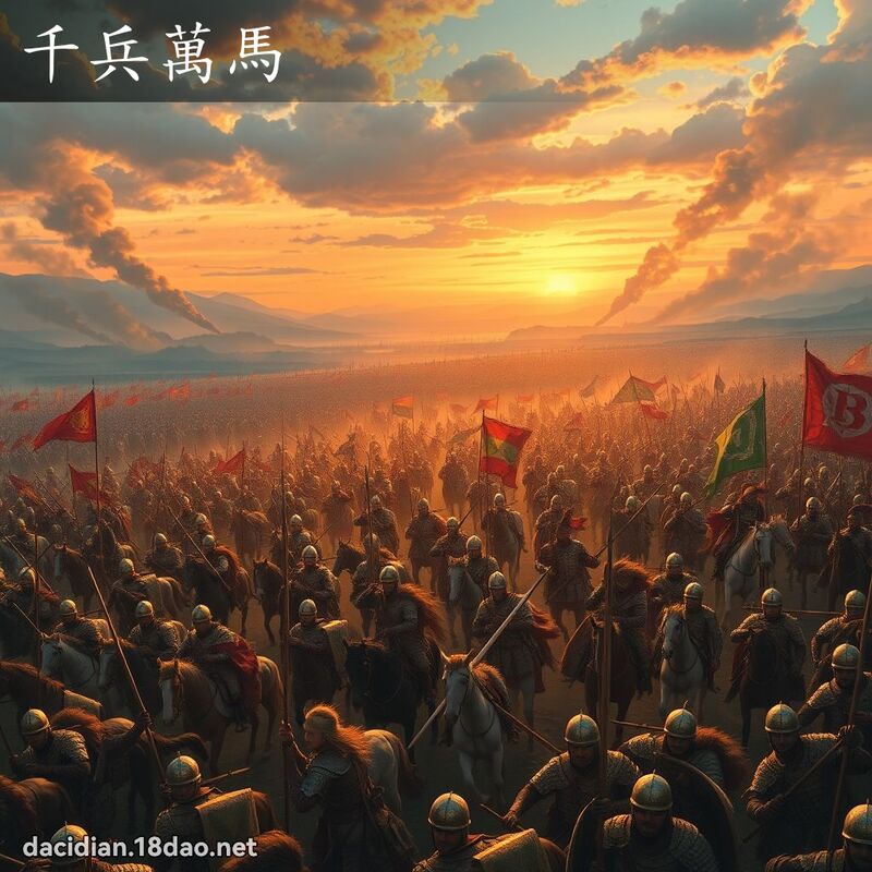 千兵万马 - 国语大辞典配图