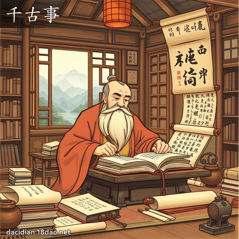 千古事 - 国语大辞典配图