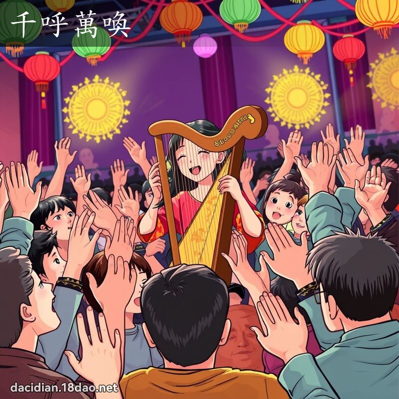 千呼萬喚 - 國語大辭典配圖