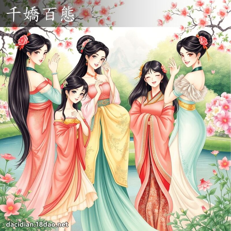 千嬌百態 - 國語大辭典配圖