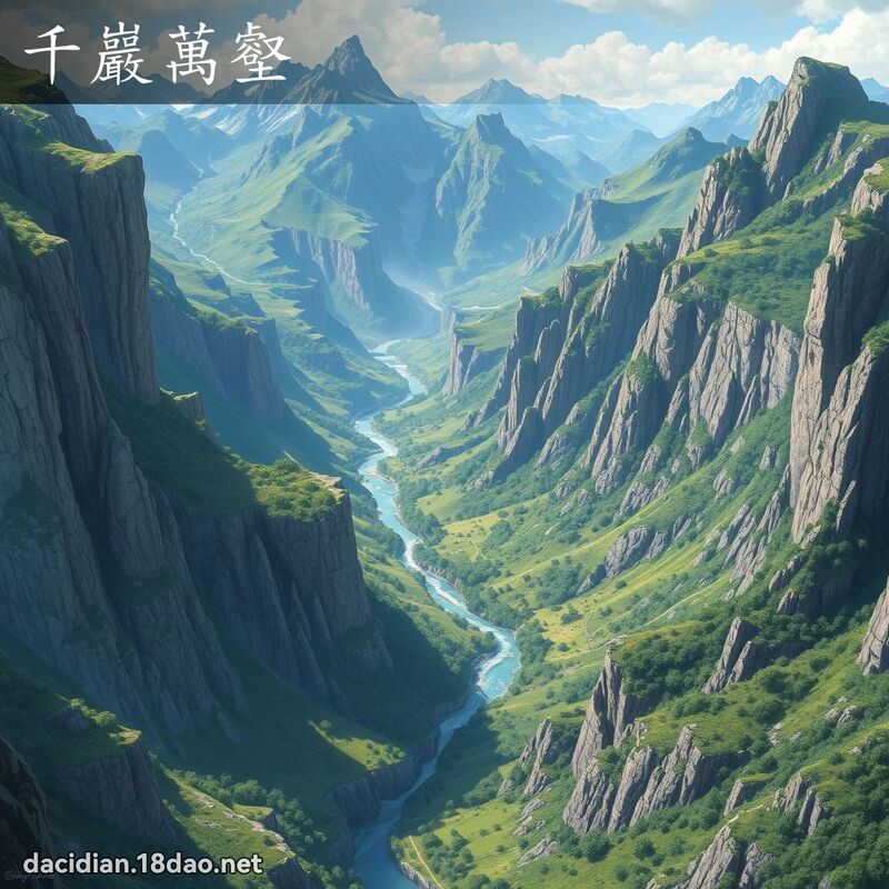 千巖萬壑 - 國語大辭典配圖
