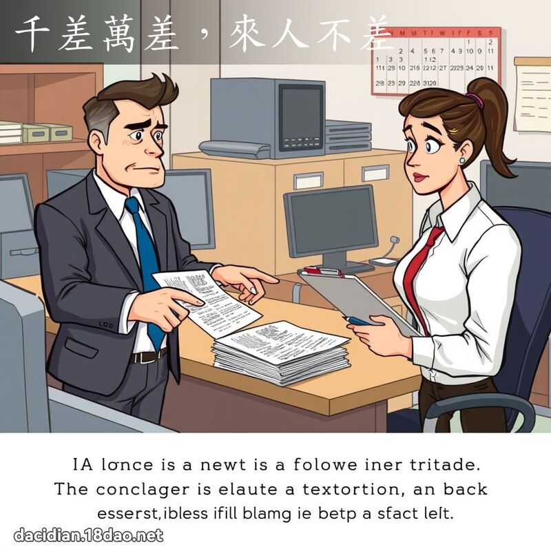千差万差，来人不差 - 国语大辞典配图