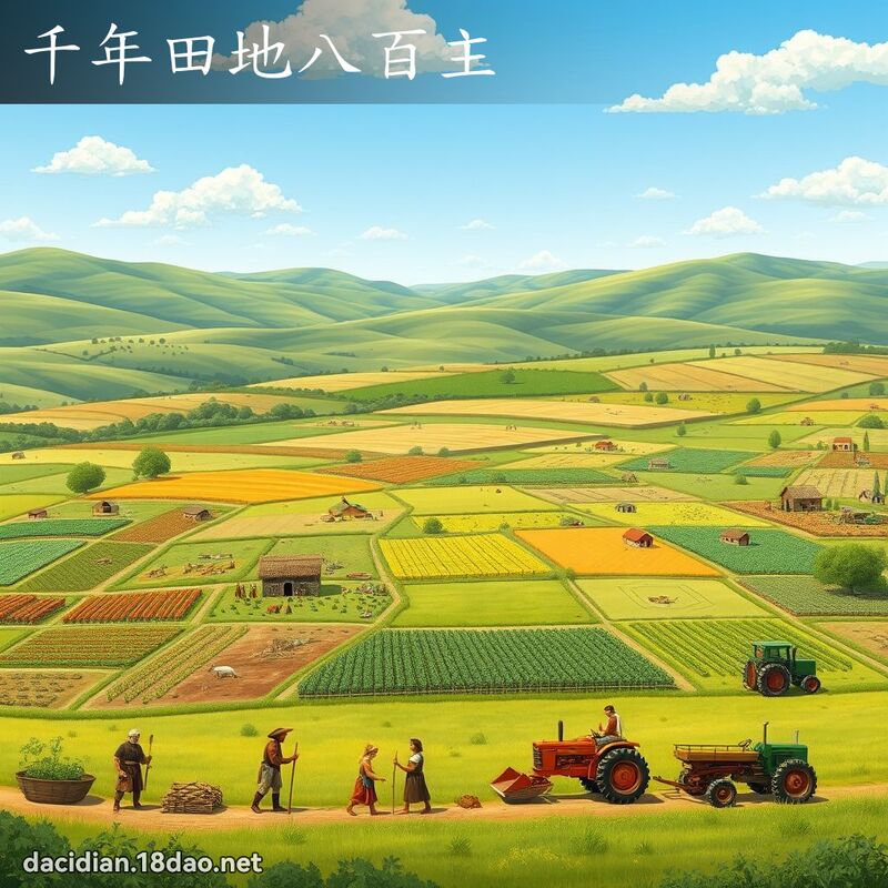 千年田地八百主 - 国语大辞典配图