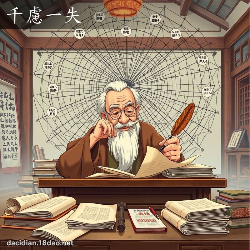 千虑一失 - 国语大辞典配图