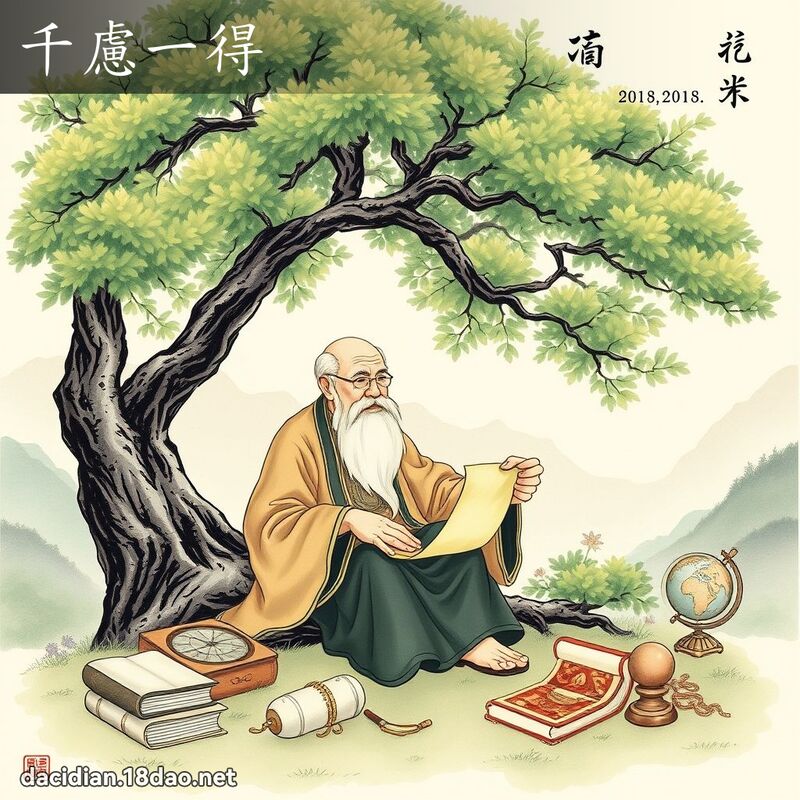 千慮一得 - 國語大辭典配圖
