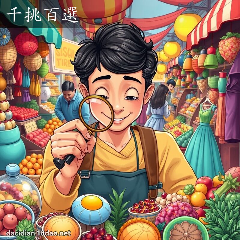 千挑百選 - 國語大辭典配圖