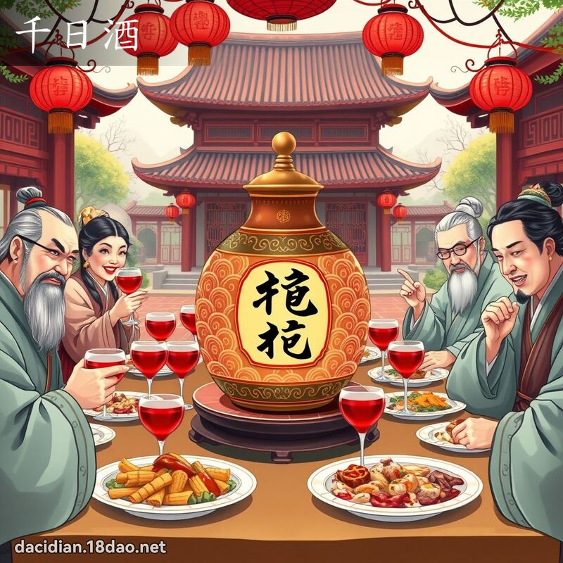 千日酒 - 國語大辭典配圖