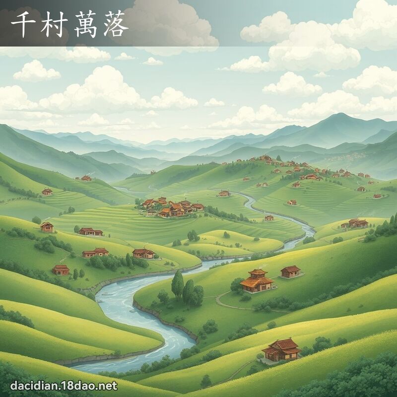千村万落 - 国语大辞典配图