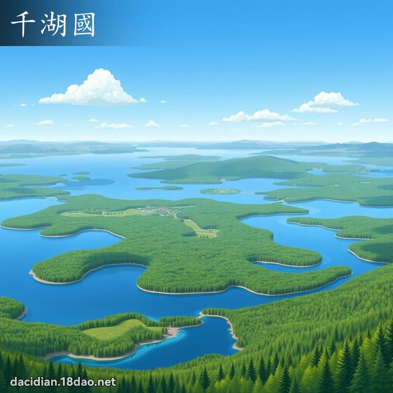 千湖国 - 国语大辞典配图