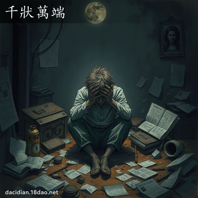 千狀萬端 - 國語大辭典配圖