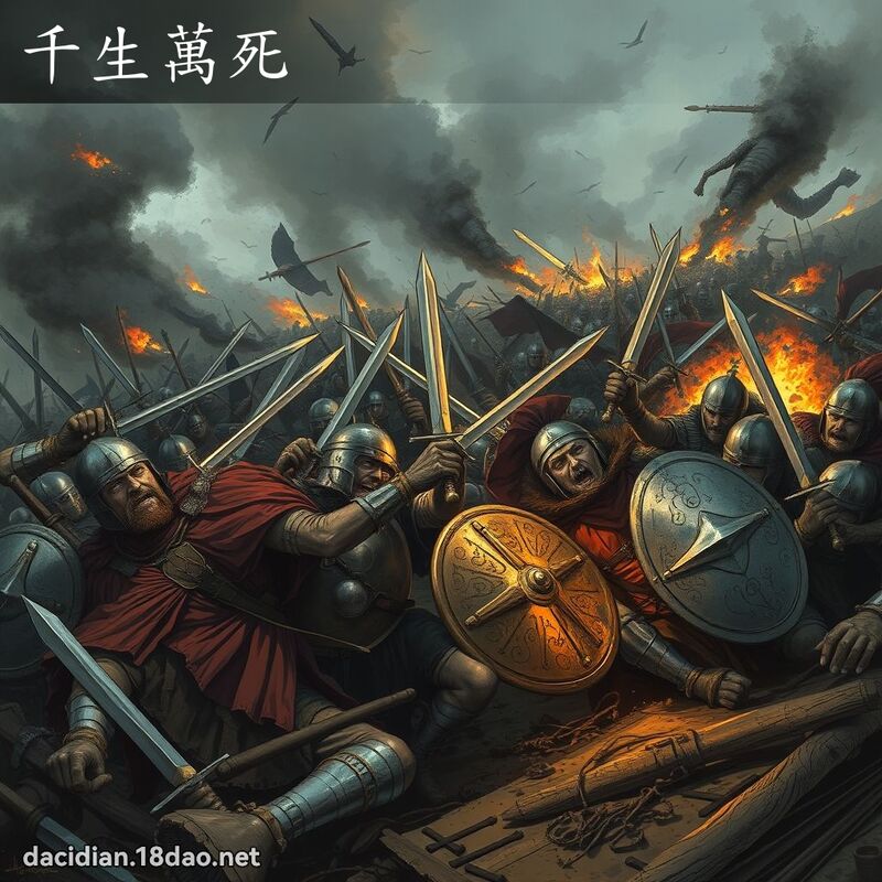 千生萬死 - 國語大辭典配圖