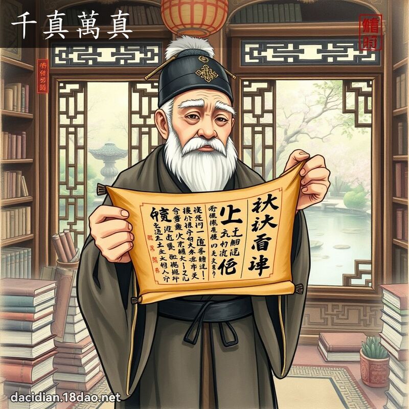 千真万真 - 国语大辞典配图