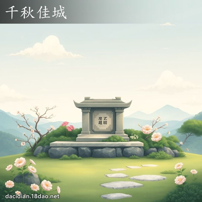 千秋佳城 - 国语大辞典配图